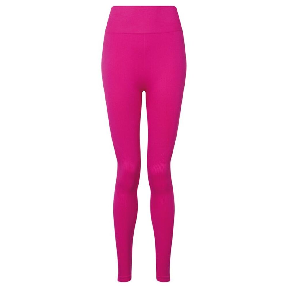 TriDri Women/Ladies Seamless 3D Fit Multi-Sport Sculpt Solid Color Leggings / Fu